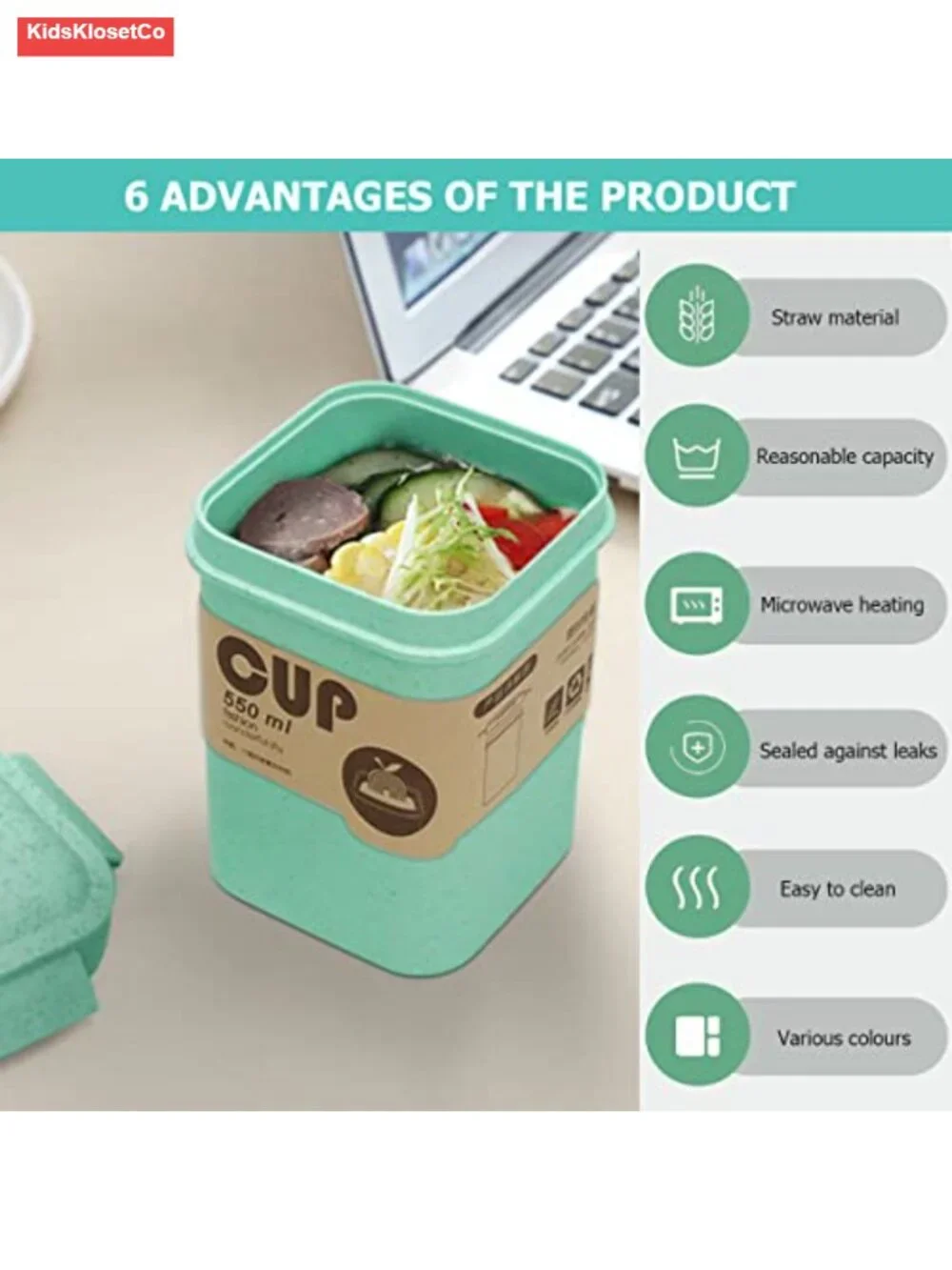 Leakproof Insulated Food Jar Bento Box Soup Container with Silicone Seal